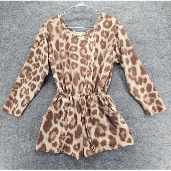 ANTHROPOLOGIE ALTAR’D STATE LEOPARD PRINT ROMPER- SOZE SMALL- NWOT - Picture 2 of 6